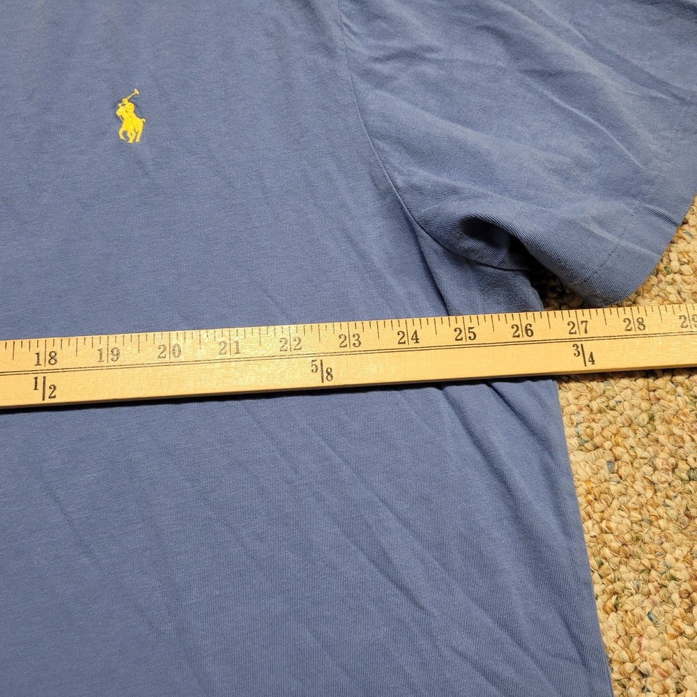 Polo Ralph Lauren Shirt Mens 2XL Blue Classic‎ Short Sleeve Casual Pony Tee - Picture 11 of 14